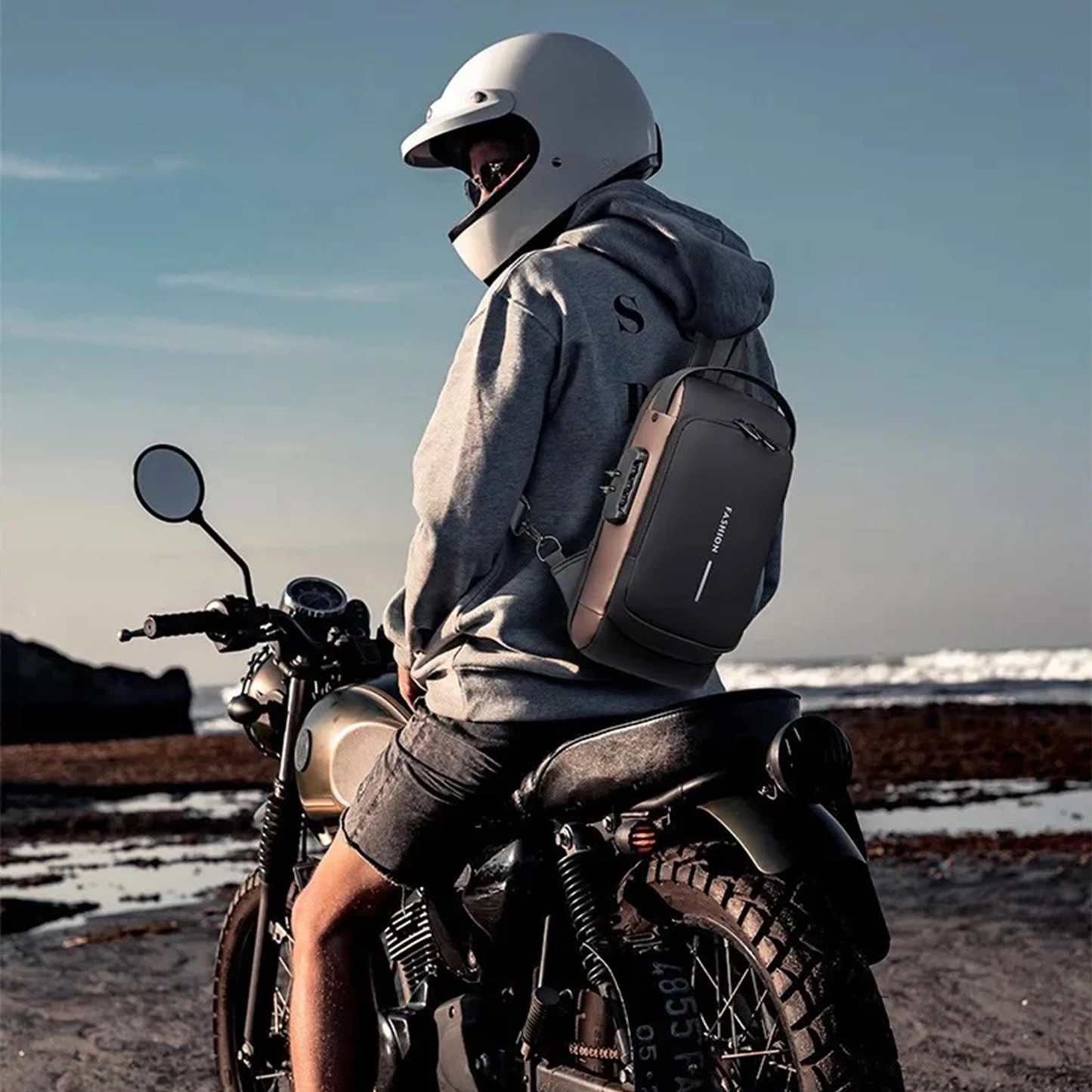 USB Charging Crossbody Shoulder Bag Multifunctional Anti-theft